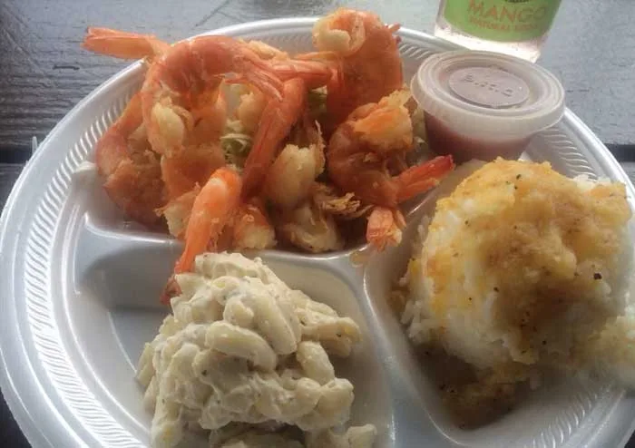 Fried Shrimp (not breaded, minimal batter)